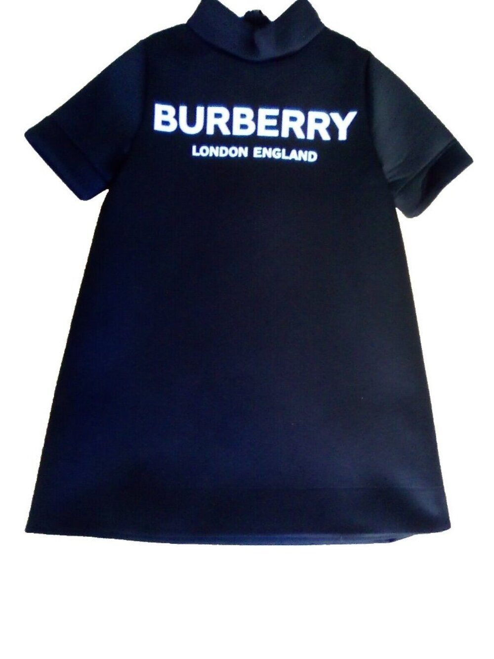 Burberry Girls Neoprene Dress Black Size 4